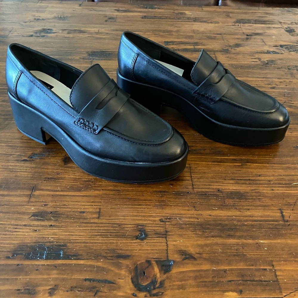 Dolce Vita Black Platform Loafers
